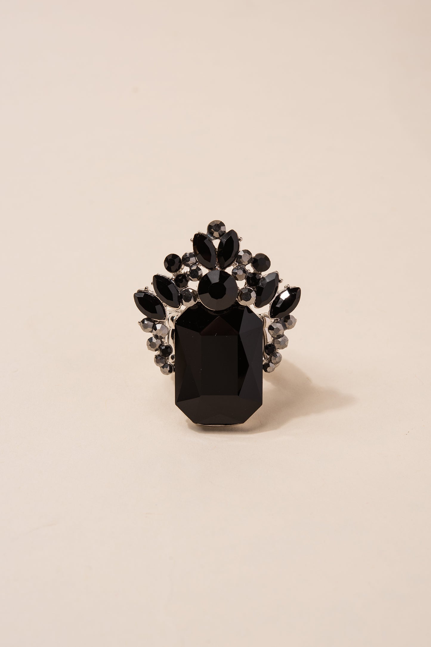 Calista Crown Rhinestone Stretch Ring