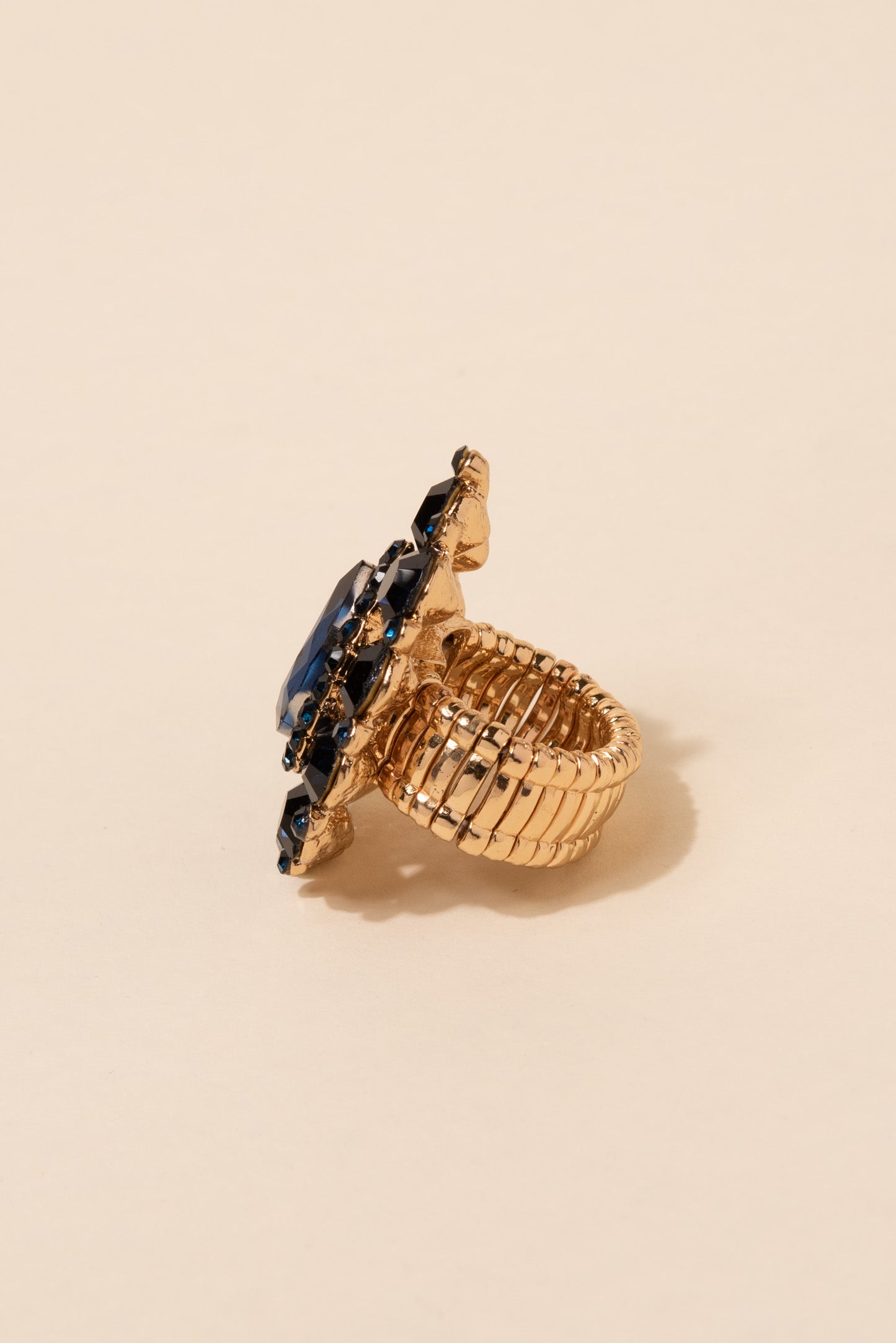 Belle Teardrop Rhinestone Stretch Ring