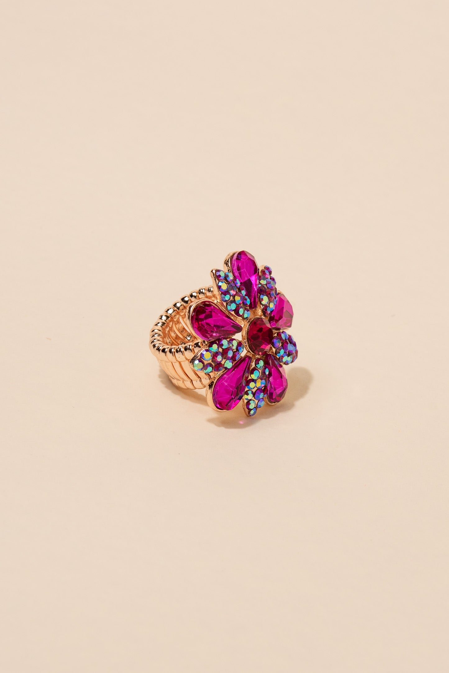 Lilith Teardrop Flower Stone Ring