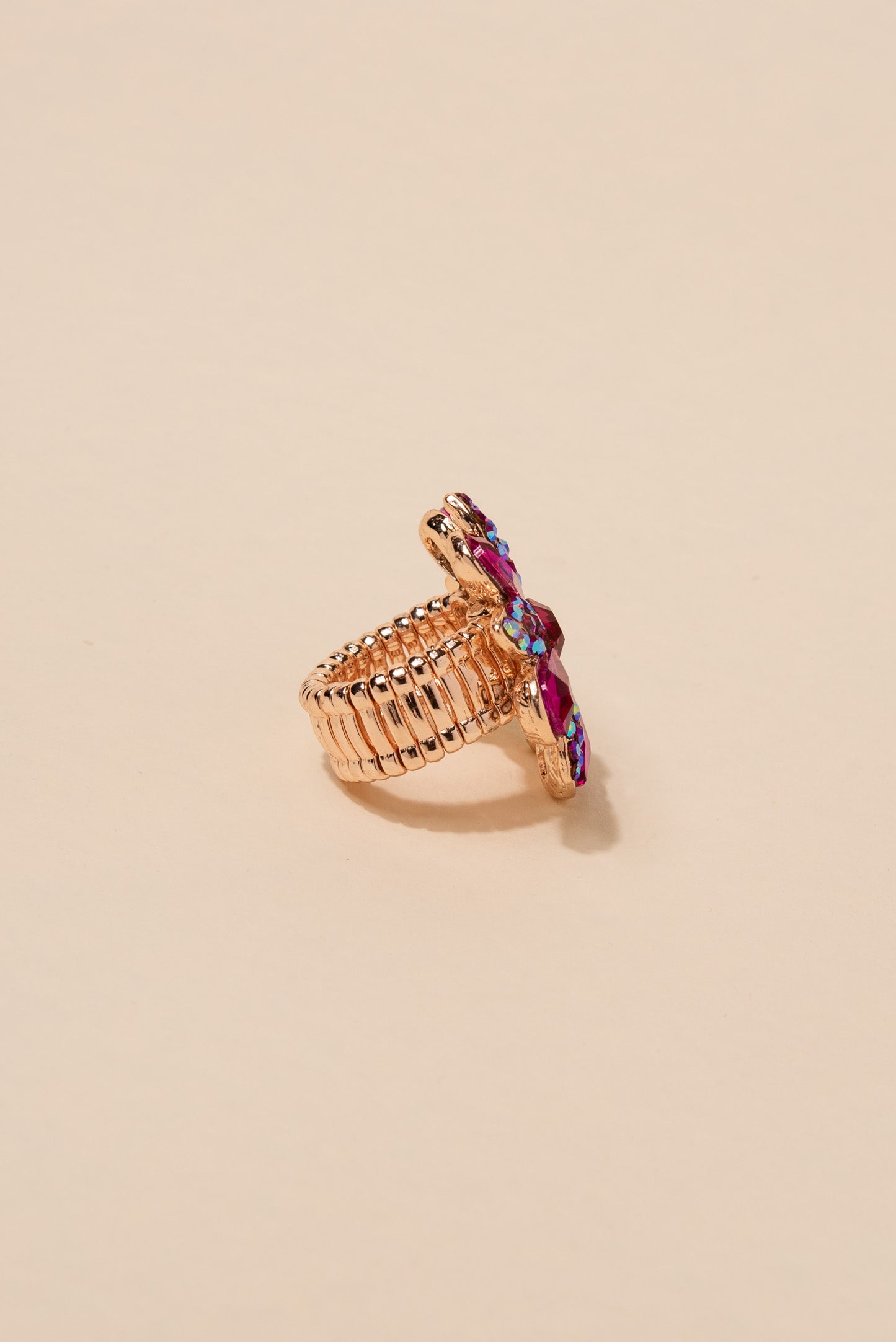 Lilith Teardrop Flower Stone Ring