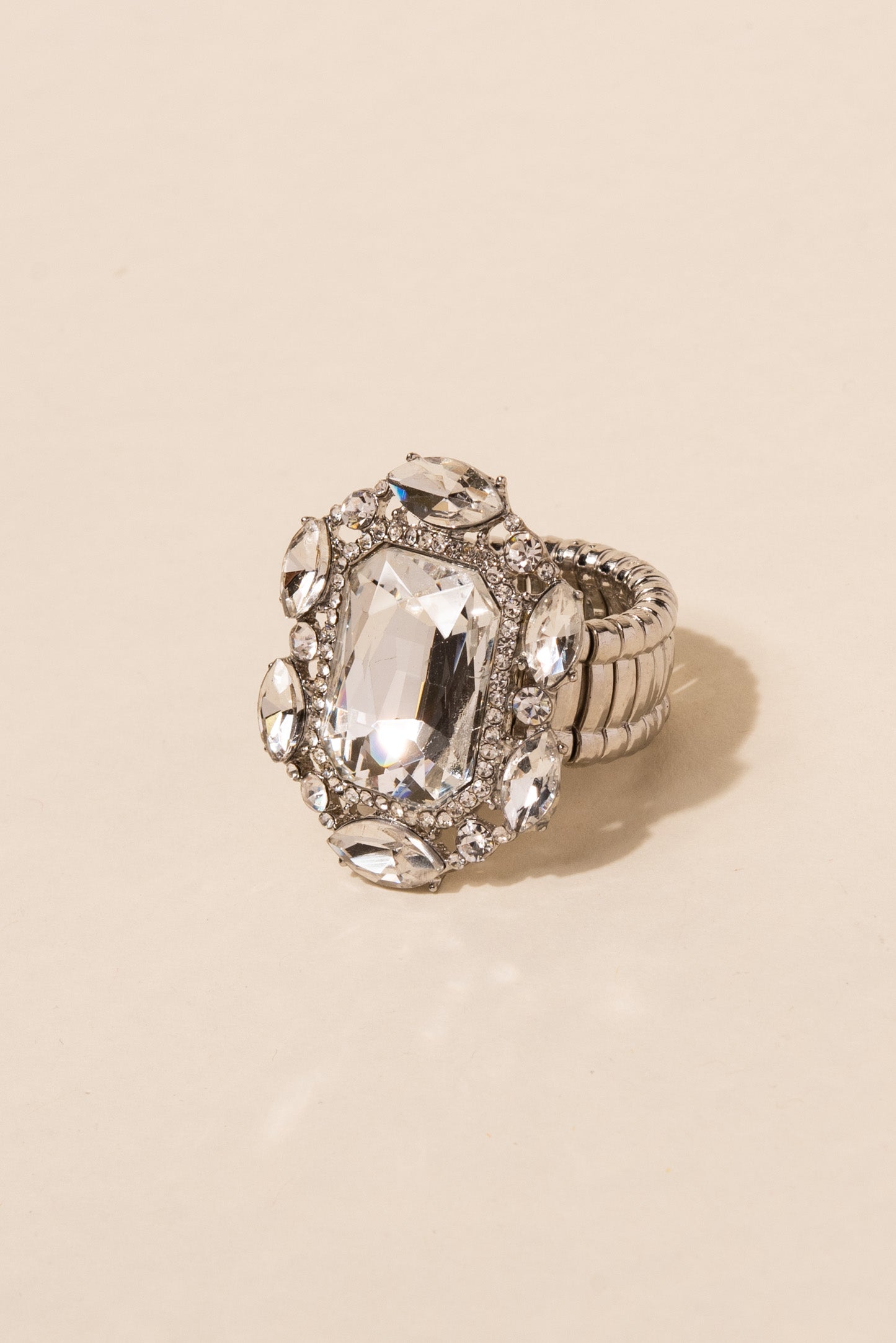 Victorian Square Rhinestone Ring