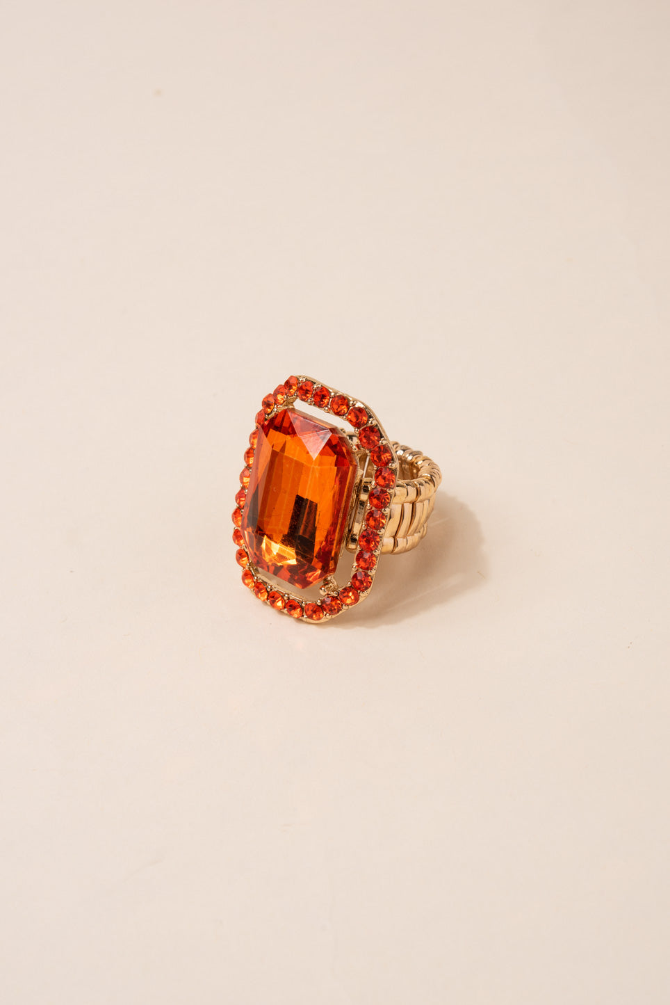 Karina Rectangular Stone Ring