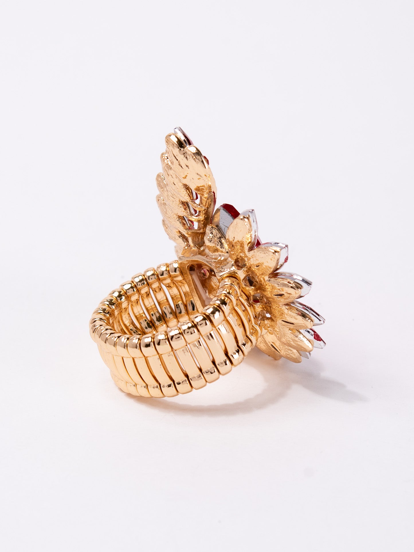 Leah Rhinestone Spider Stretch Ring