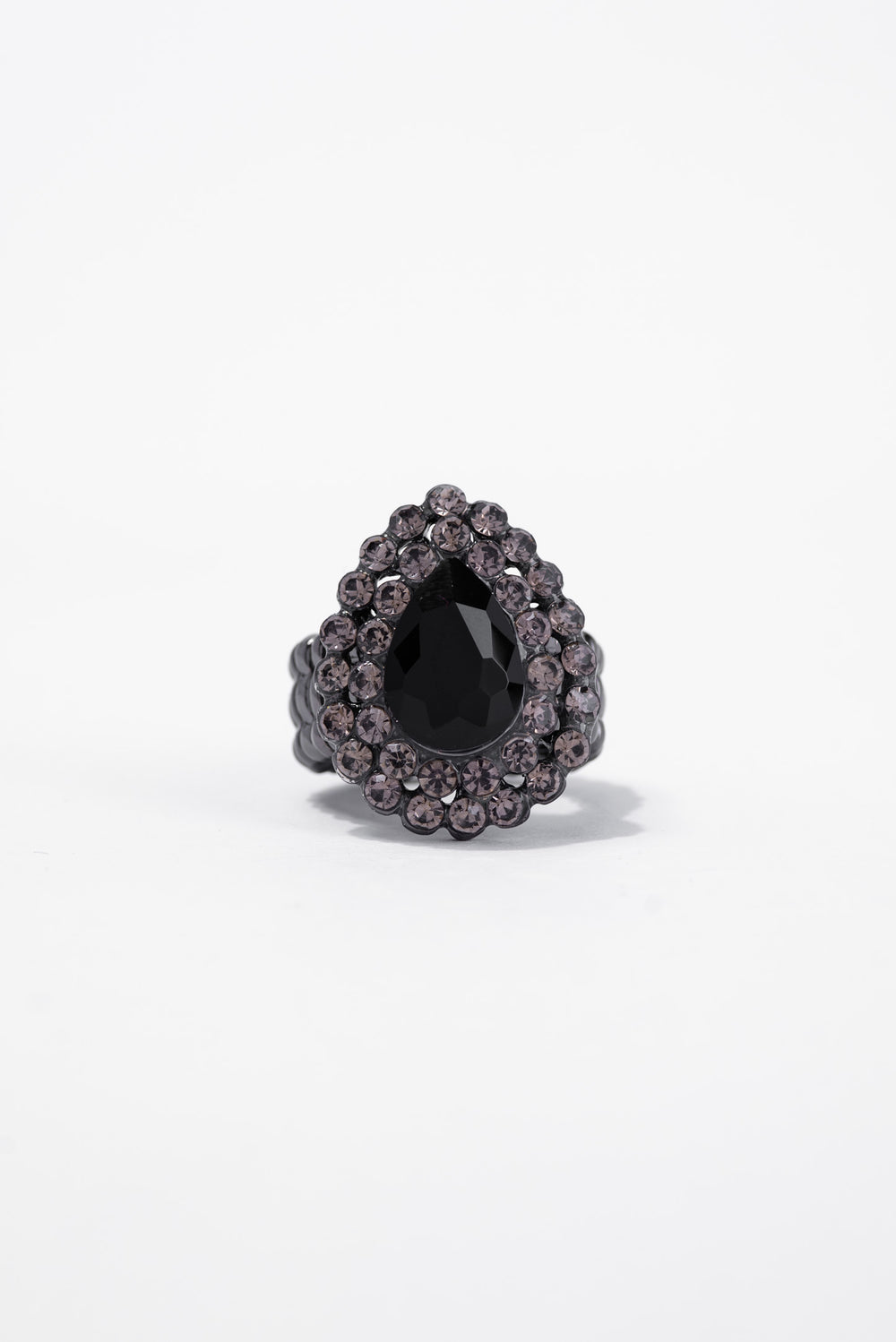 Delphi Teardrop Rhinestone Stretch Ring