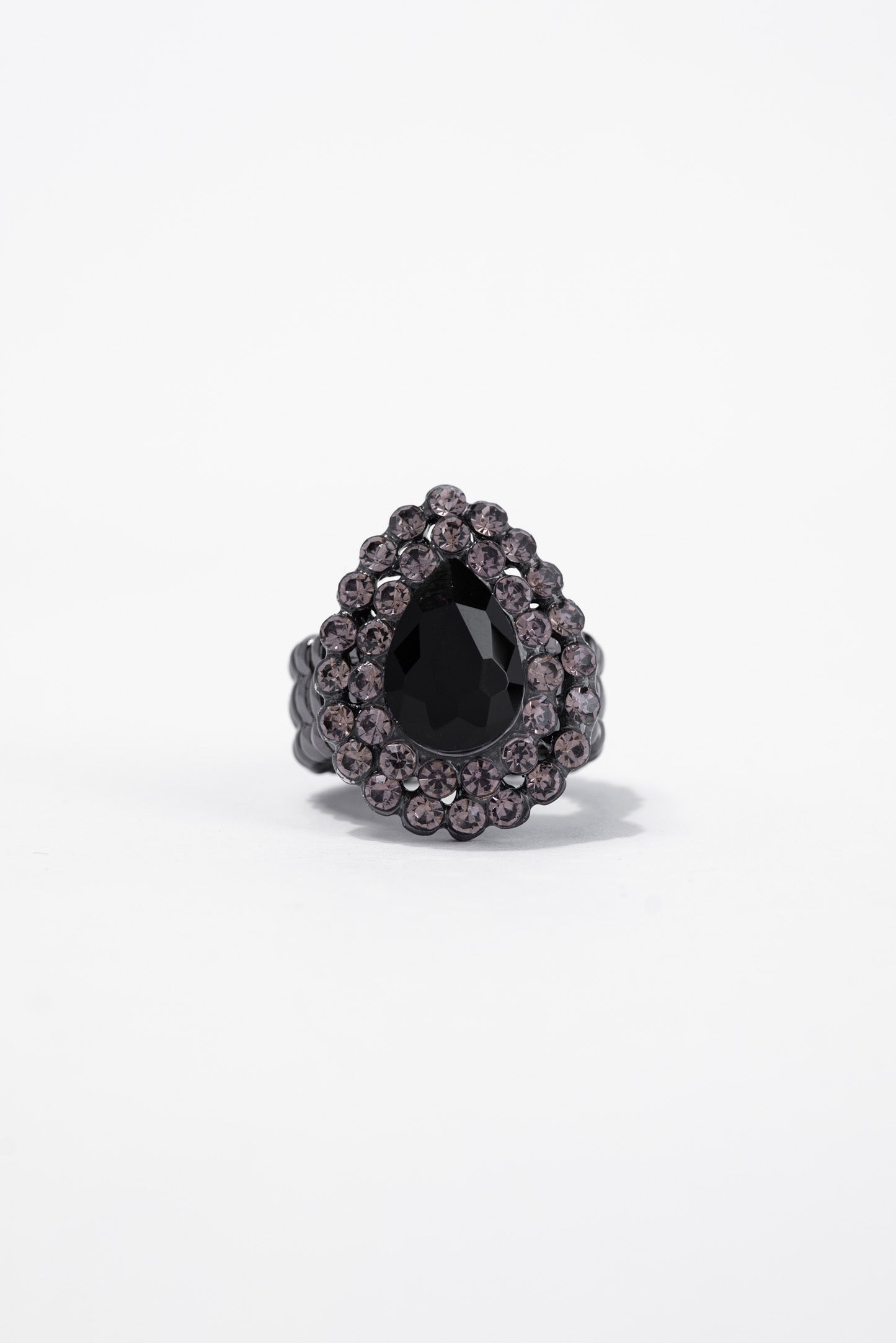 Delphi Teardrop Rhinestone Stretch Ring