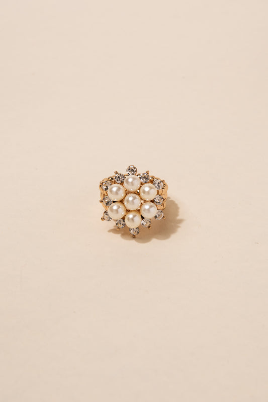 Lyla Pearl Flower Stretch Ring