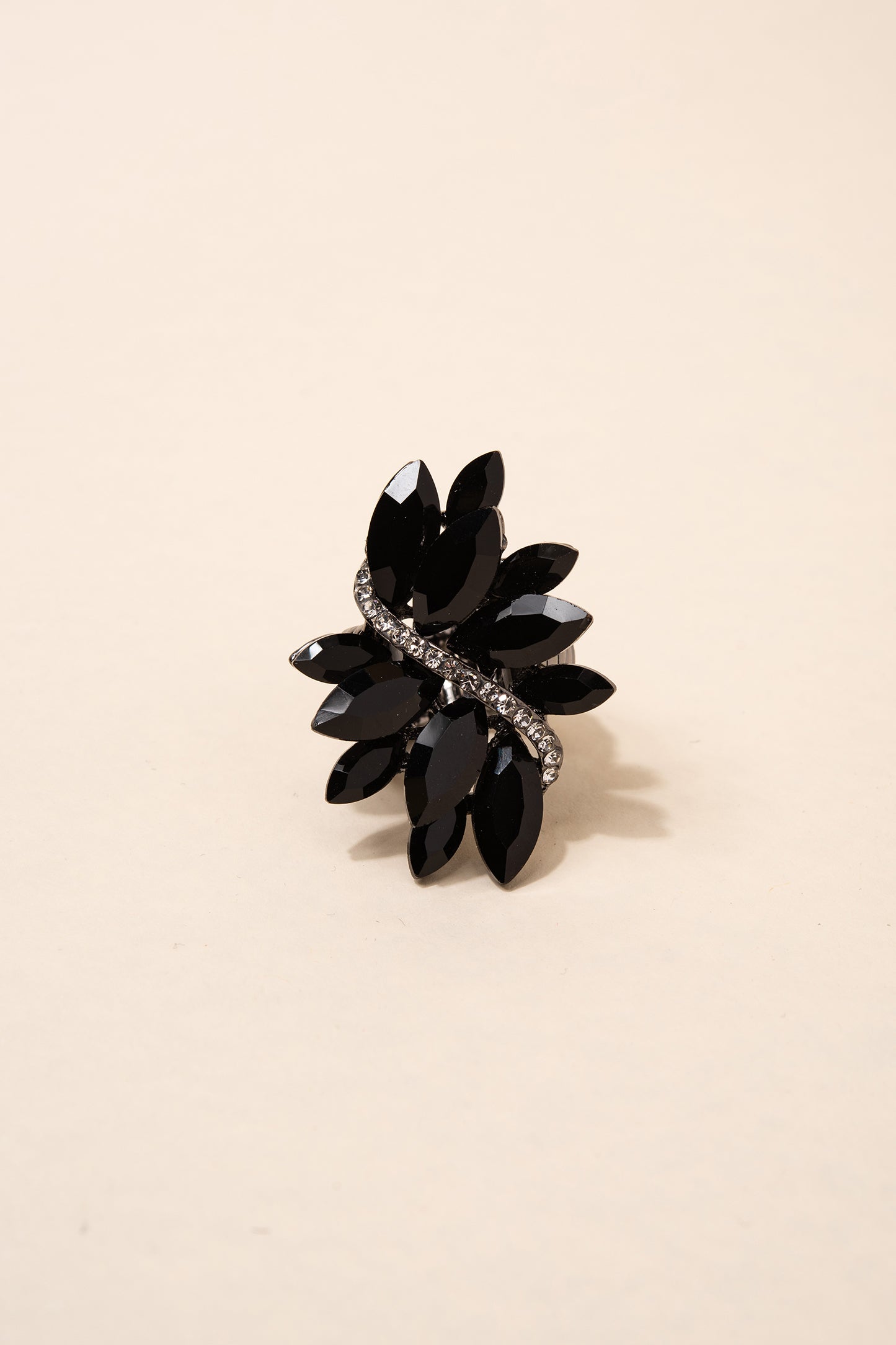 Ada Rhinestone Cluster Stretch Ring