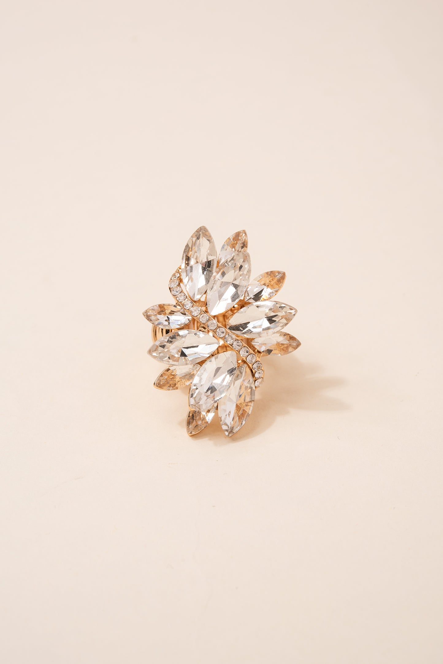 Ada Rhinestone Cluster Stretch Ring