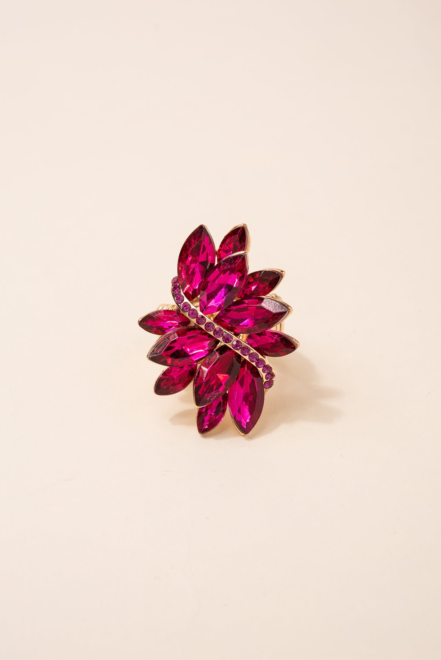 Ada Rhinestone Cluster Stretch Ring