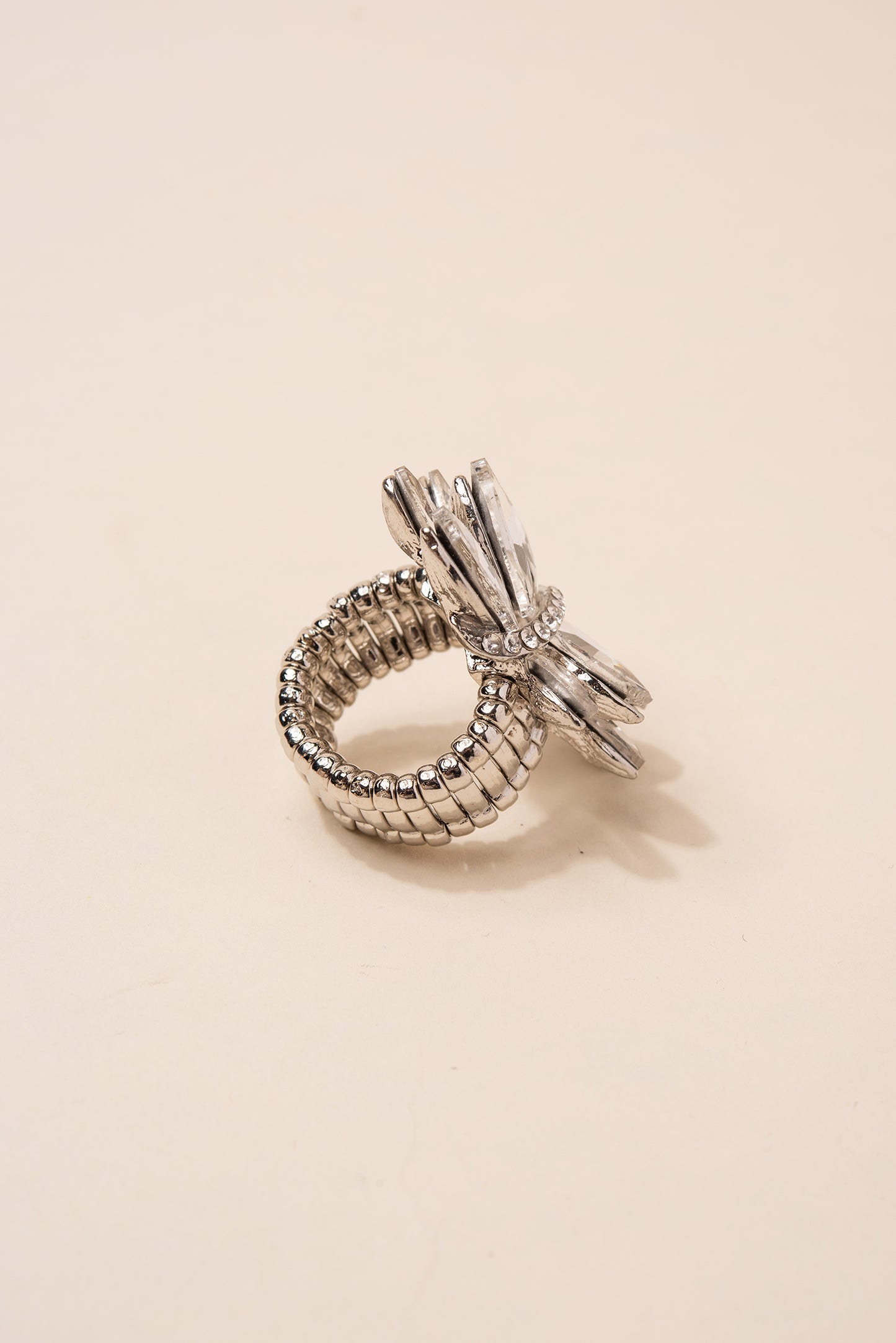 Ada Rhinestone Cluster Stretch Ring