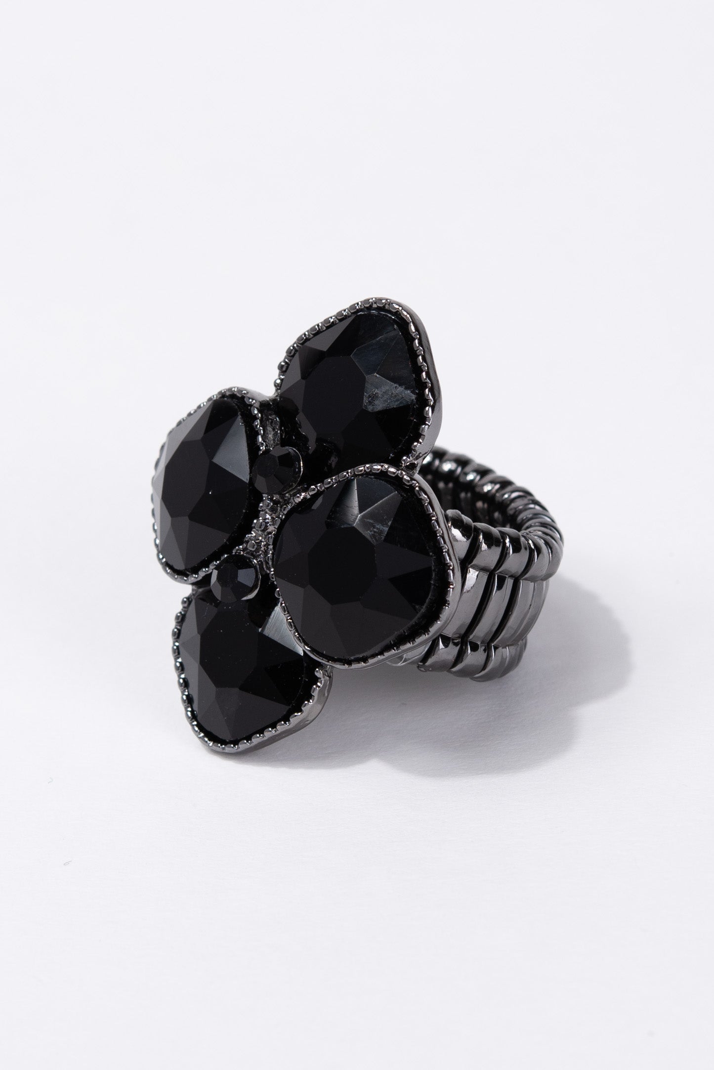 Alyssa Diamond Shape Stone Stretch Ring
