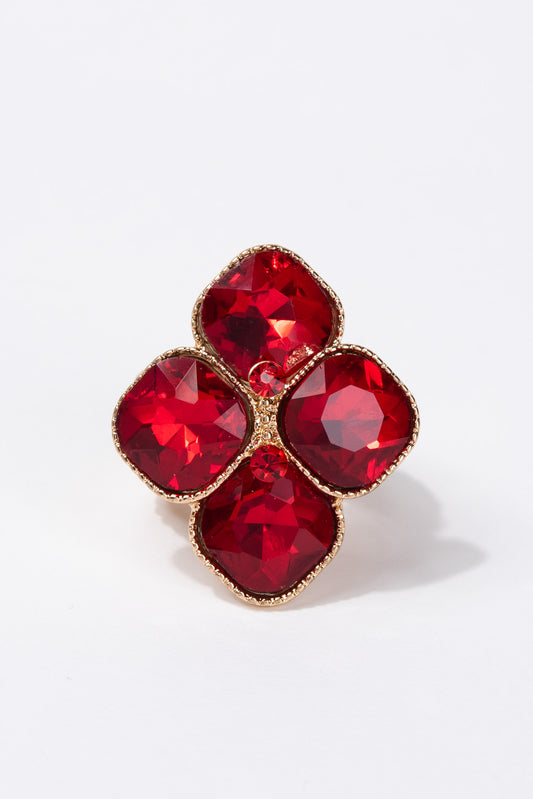 Alyssa Diamond Shape Stone Stretch Ring