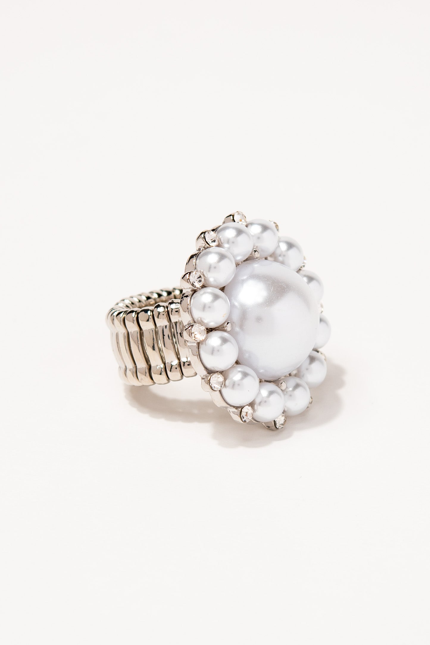 Gemma Pearl Glam Stretch Ring