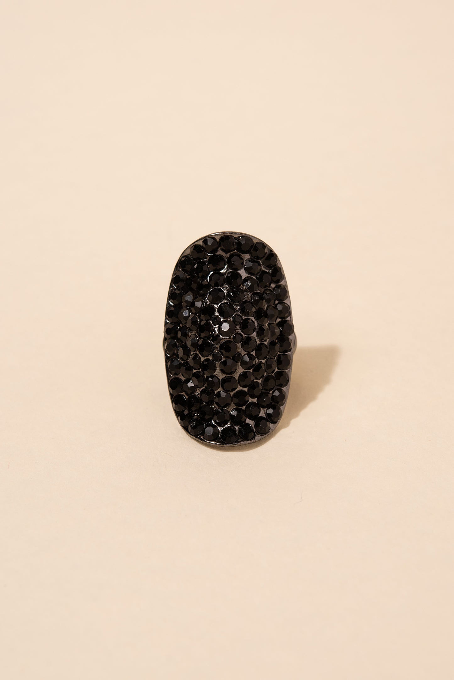 Kalinda Encrusted Short Knuckle Shield Stretch Ring