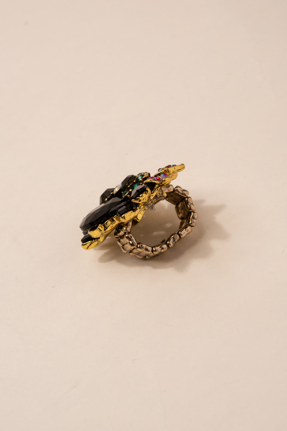 Willa Floral Rhinestone Ring
