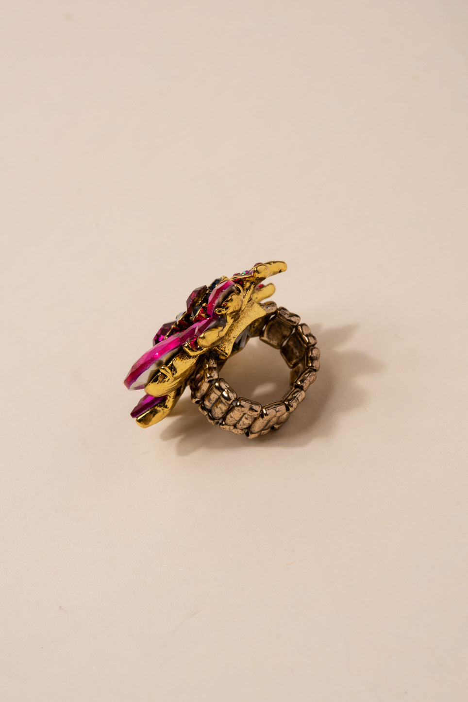 Willa Floral Rhinestone Ring