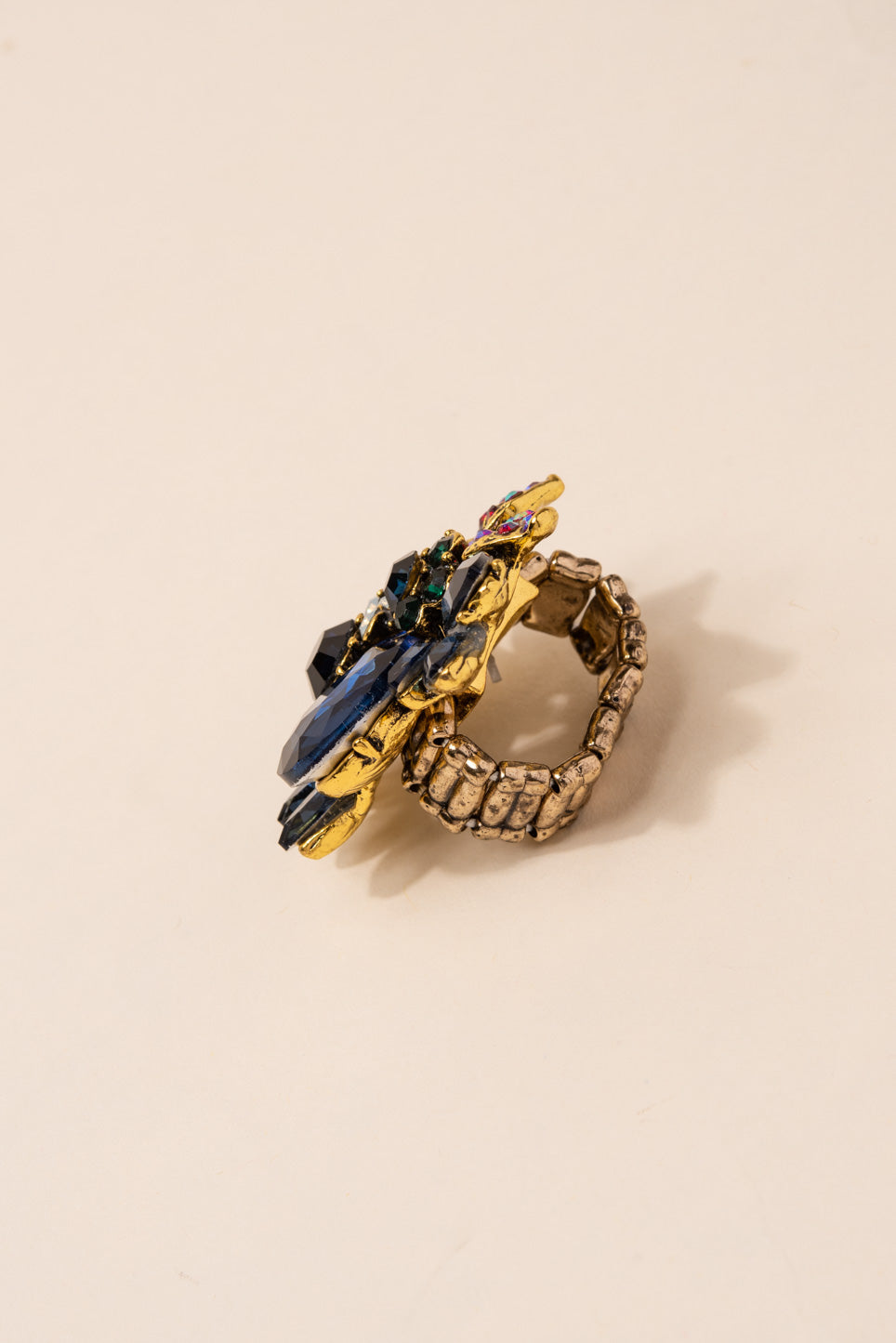 Willa Floral Rhinestone Ring