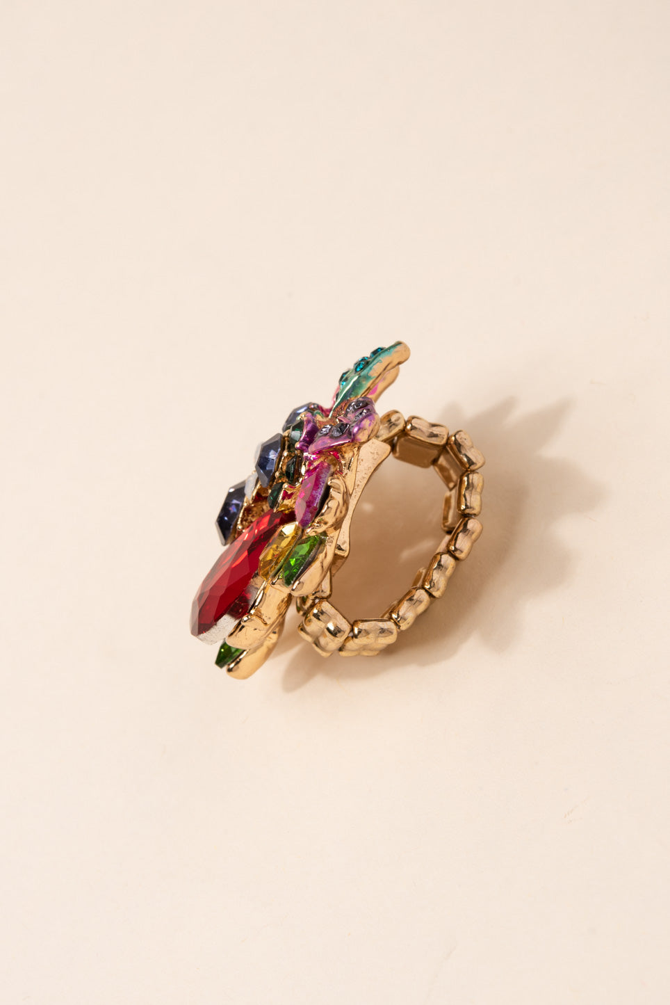Willa Floral Rhinestone Ring