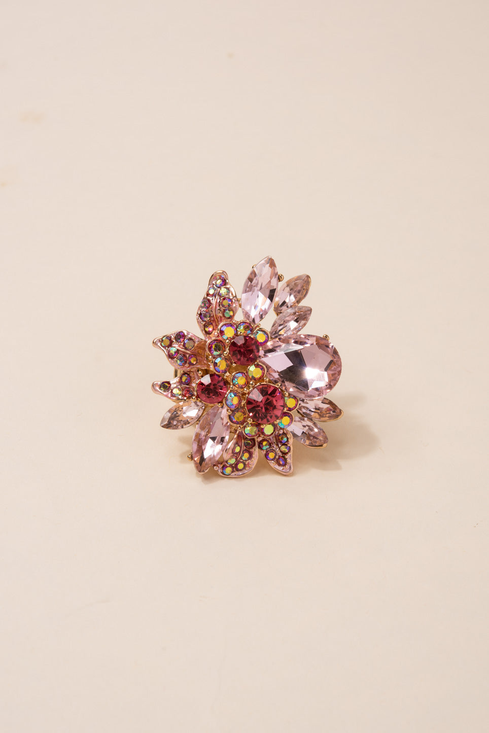 Willa Floral Rhinestone Ring
