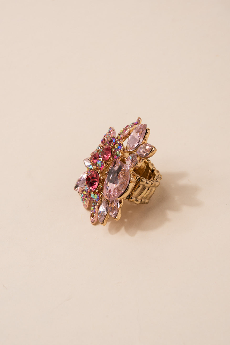 Willa Floral Rhinestone Ring