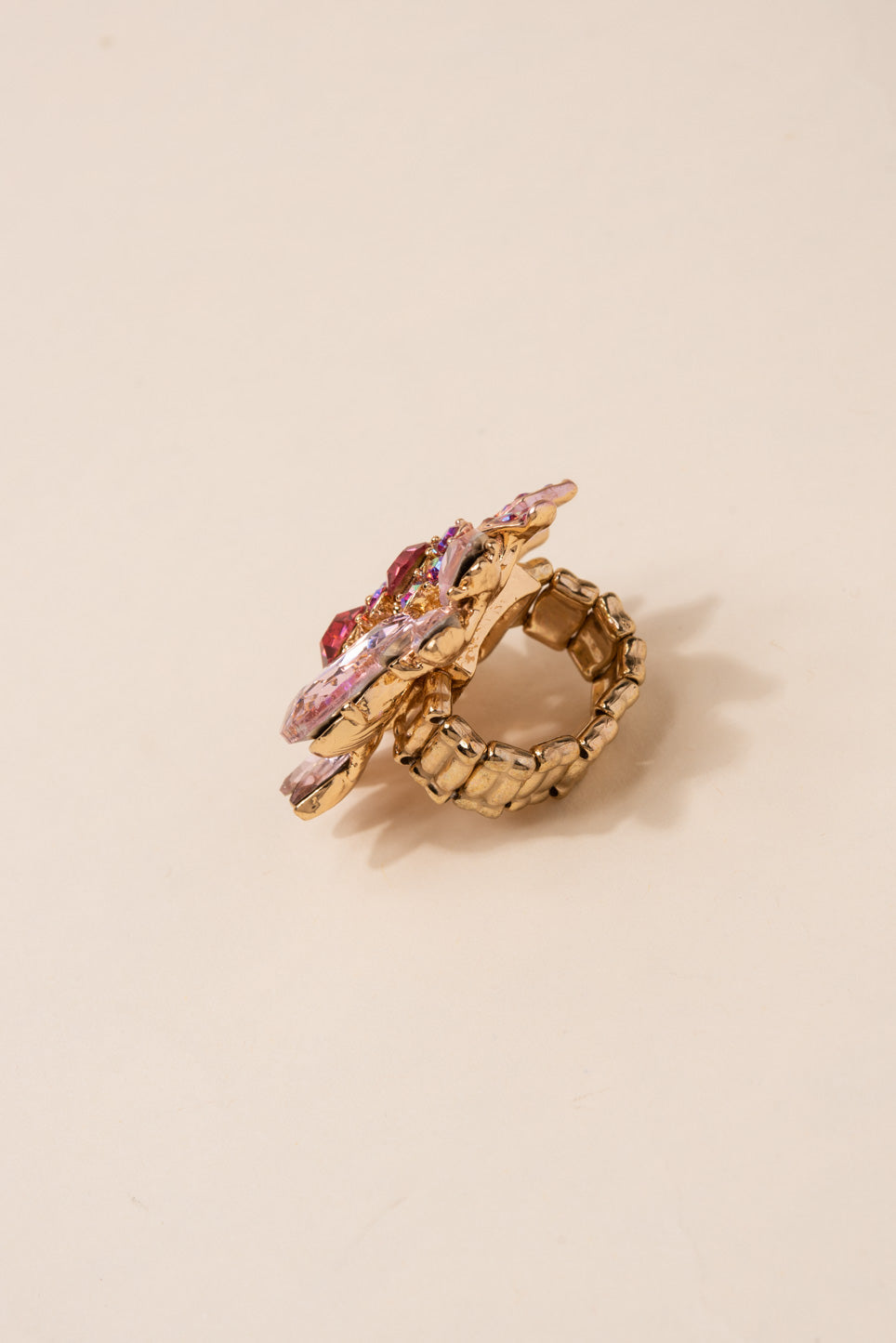 Willa Floral Rhinestone Ring