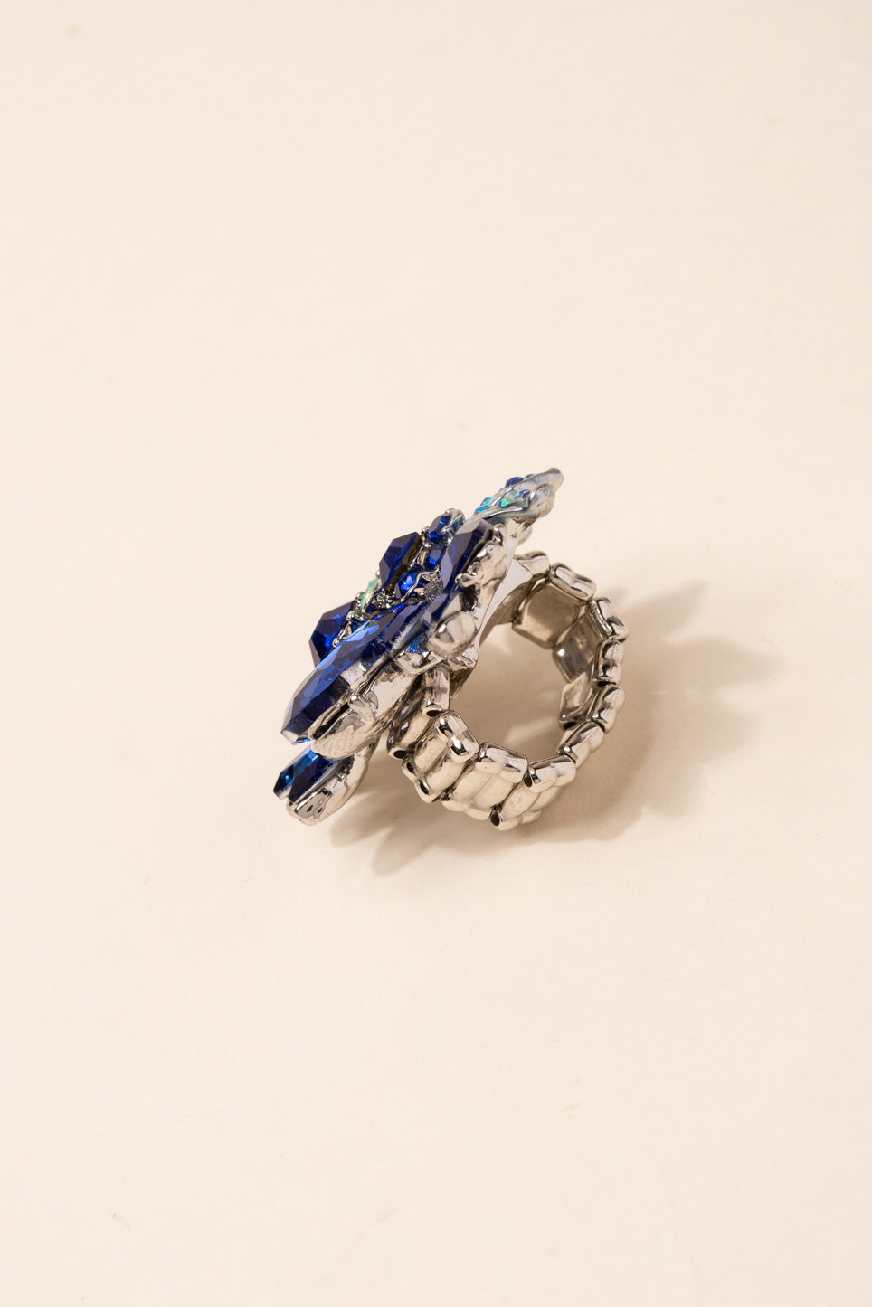 Willa Floral Rhinestone Ring
