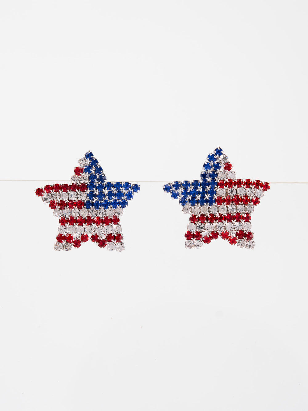 Parker American Flag Star Stud Earrings