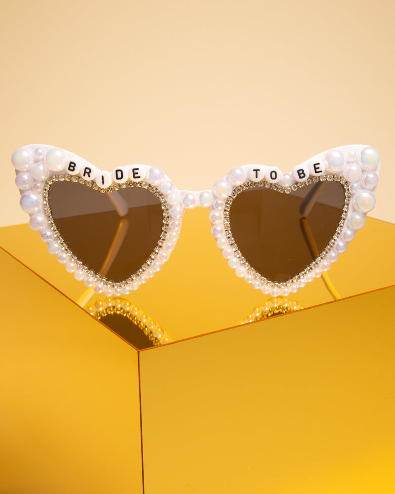 Dana "Bride to Be" Beaded Fashion Glasses with Decorative Pearls