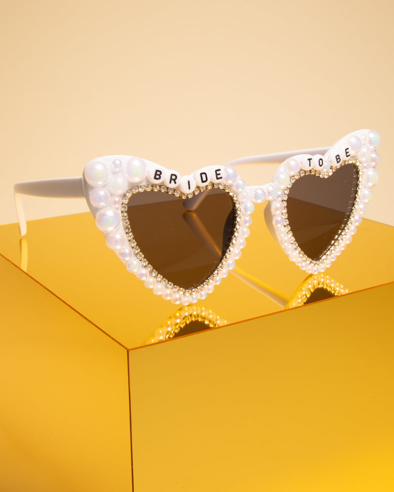 Dana "Bride to Be" Beaded Fashion Glasses with Decorative Pearls