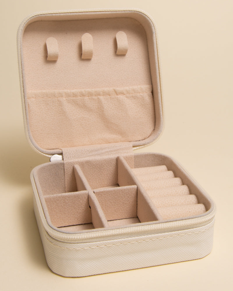 Hazel "Bride" Printed Jewelry Box with Multiple Compartments