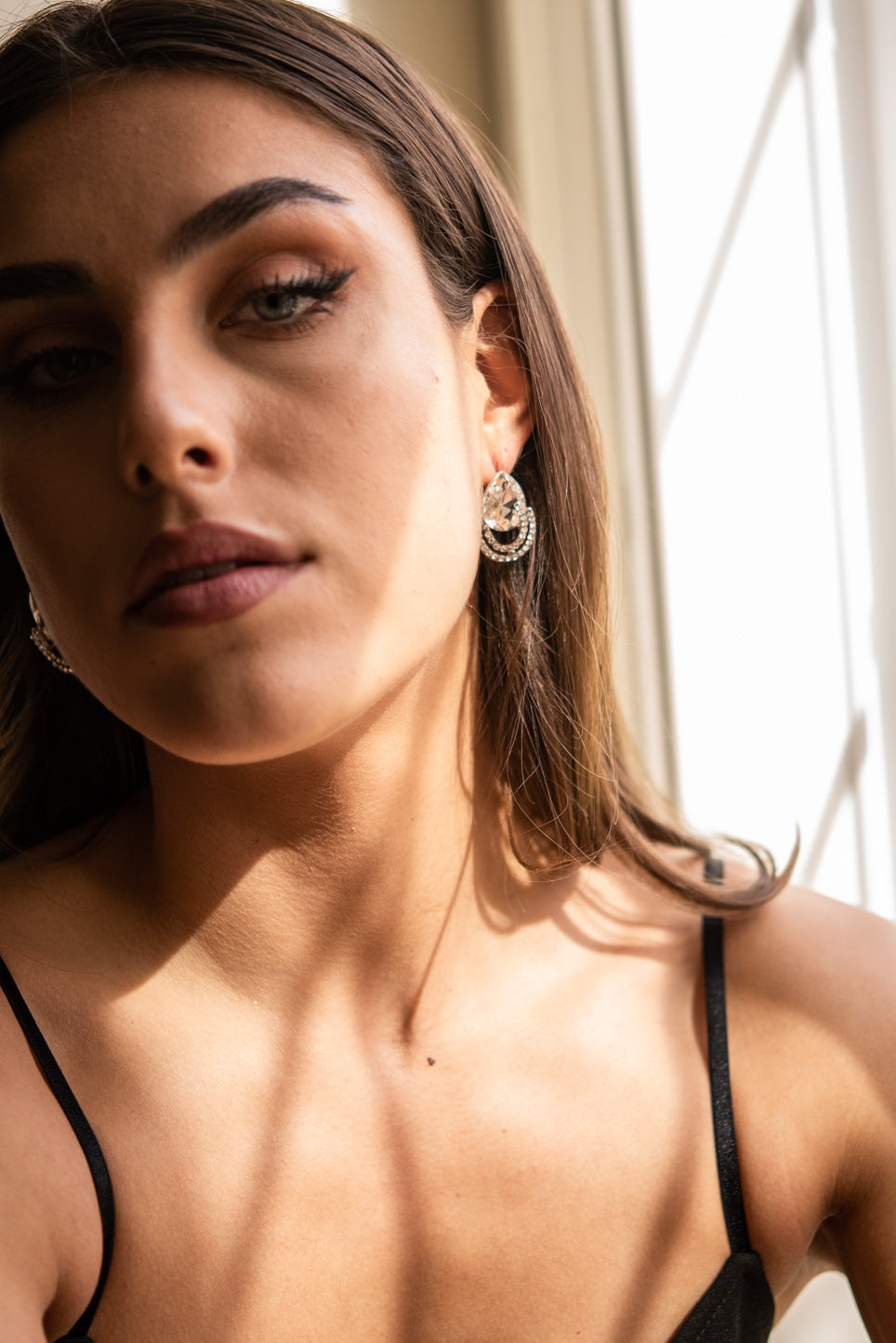Aspen Pear & Loop Studs