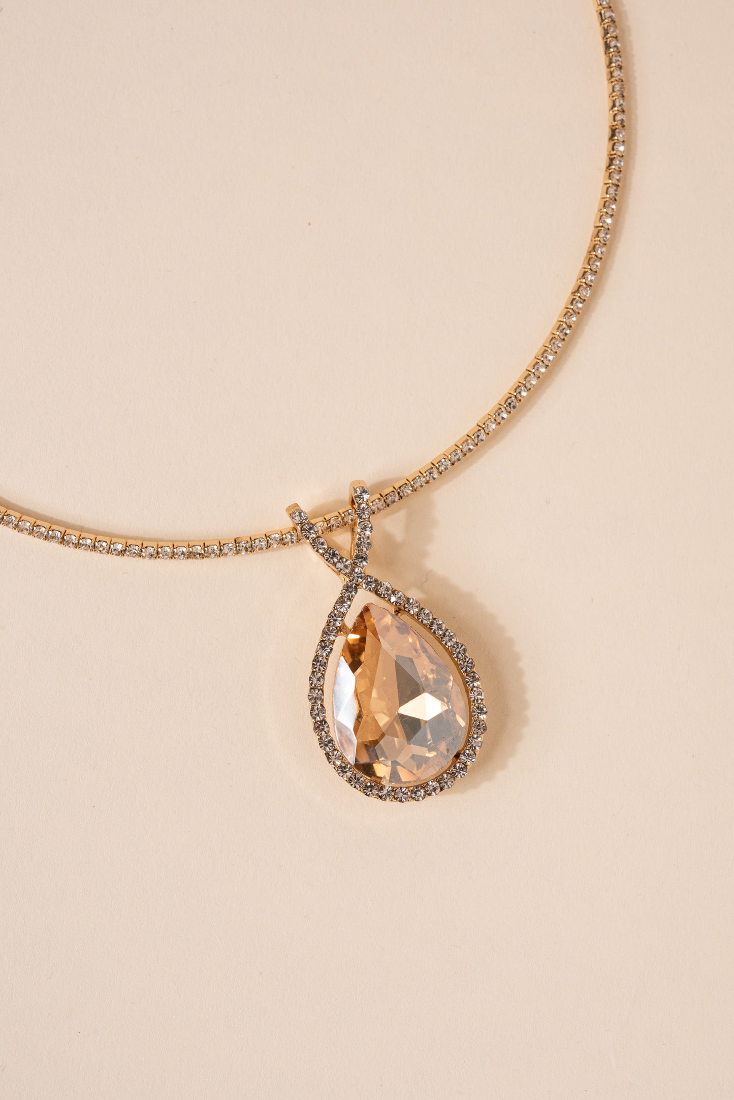 Dominique Tear Drop Pendant Necklace Set