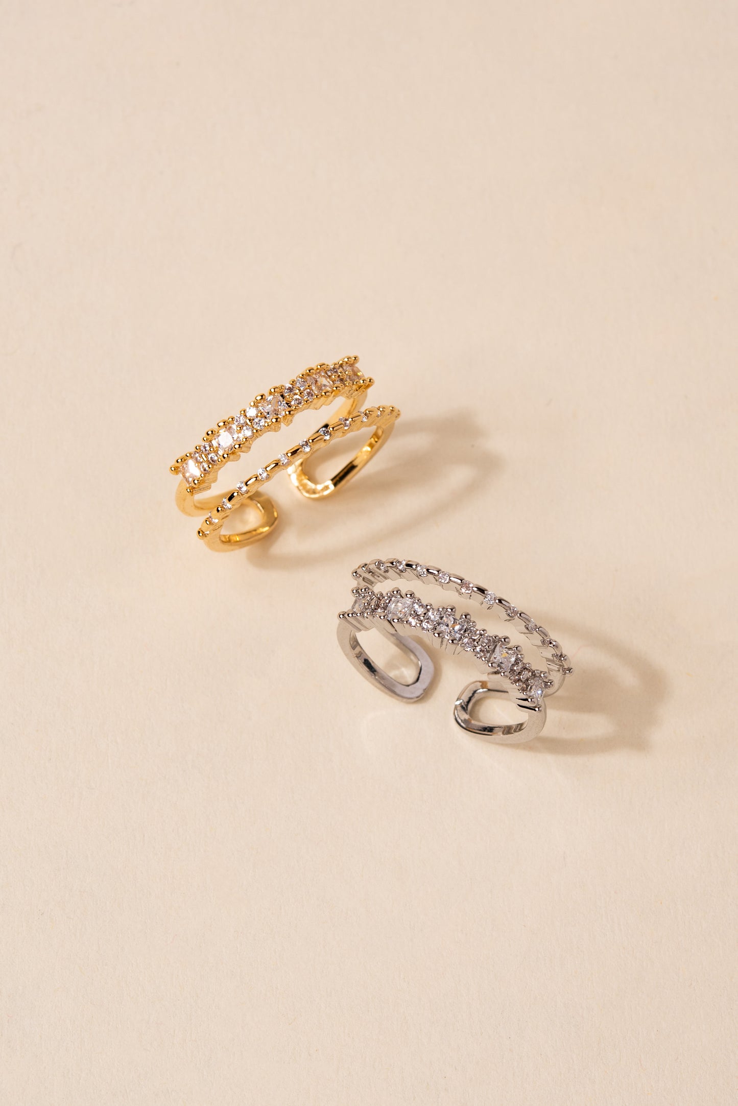 Nova Double Layer Cuff Ring