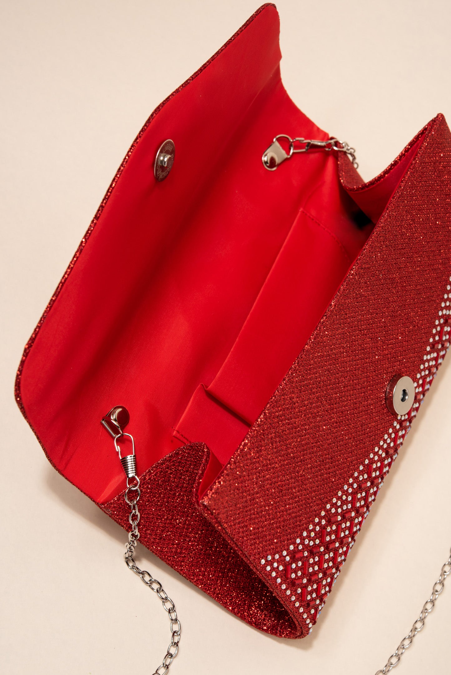 Rachel Diamond Grid Embellished Envelope Clutch