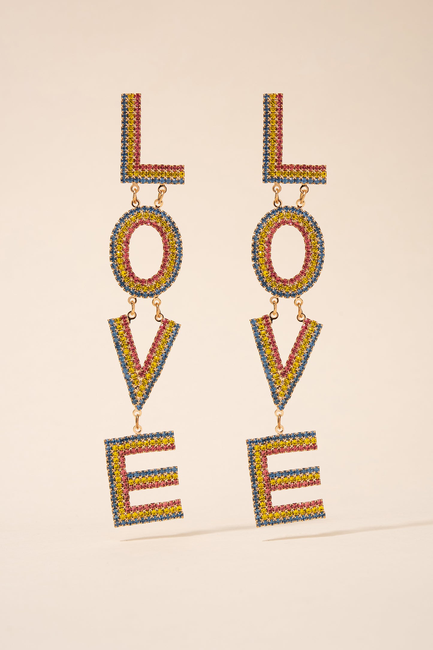 Lulu's Love Rhinestone Earrings