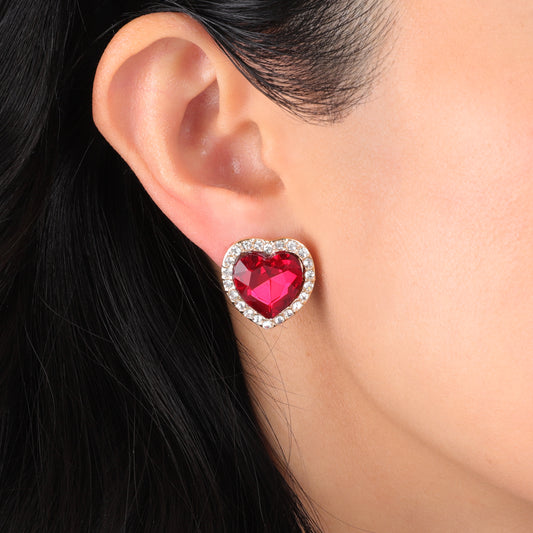 Viola Glass Stone Earrings