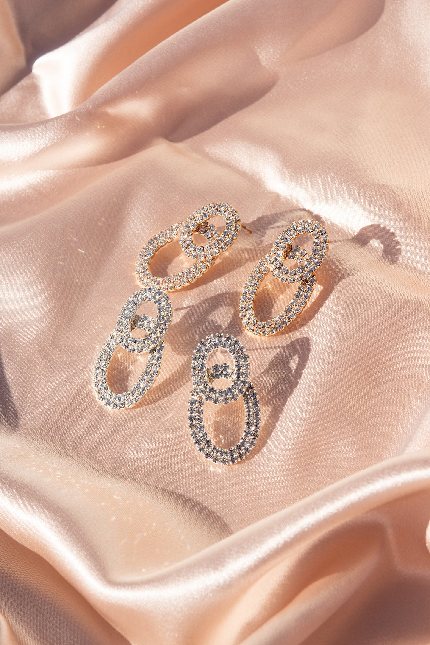 Diva Double Oval Post Earrings