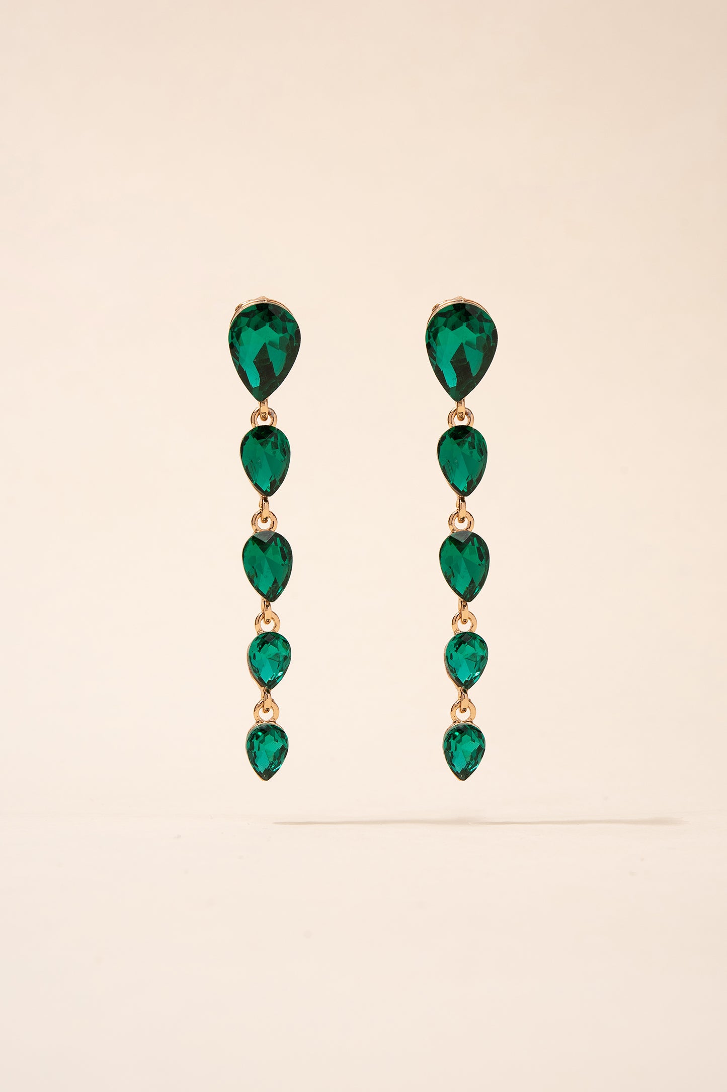 Isla Teardrop 5-Tiered Drop Earrings