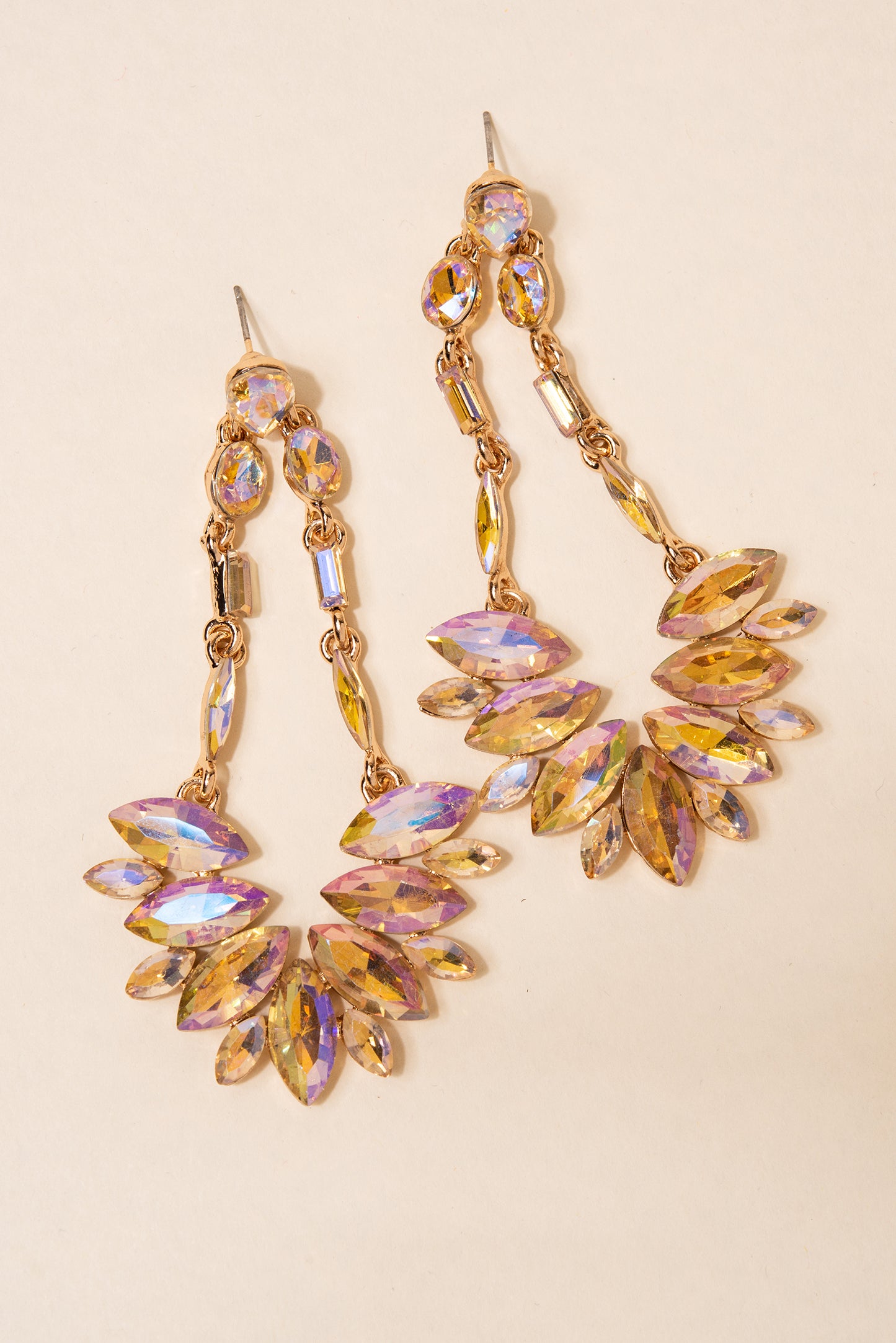 Rio Teardrop Rhinestone Earrings