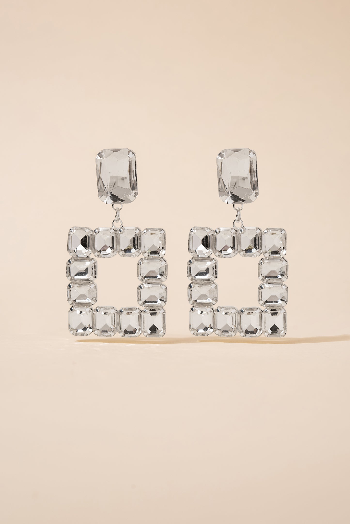 Audra Open Square Earrings