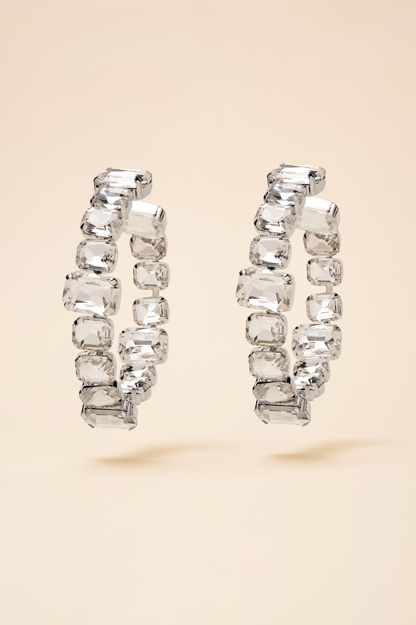 Eliana Large Stone Hoops