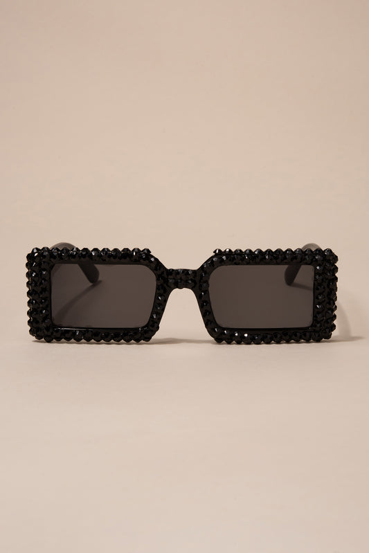 Brittney Rectangular Sunglasses | Black
