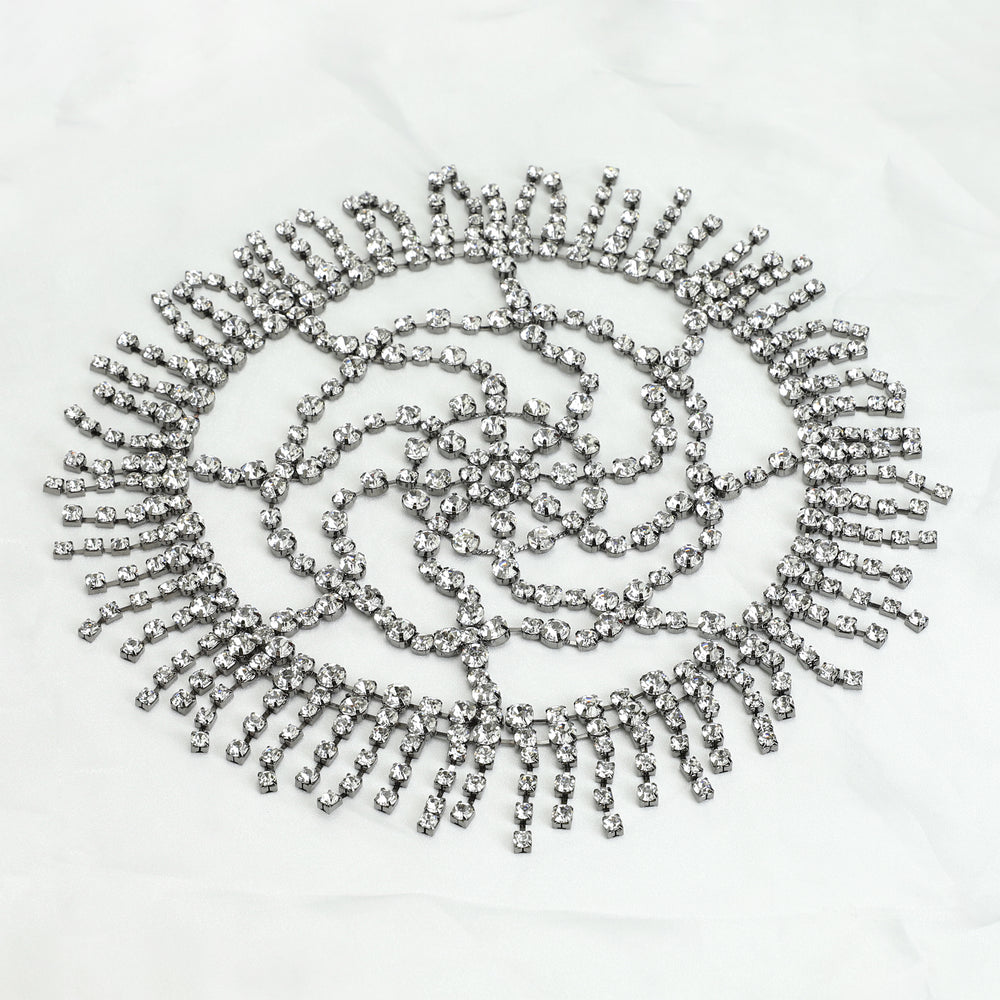 Stargazing Rhinestone Fringe Headpiece