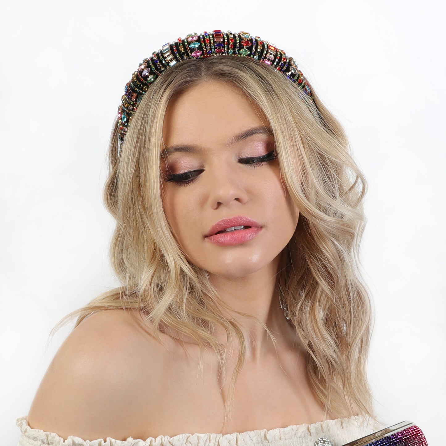 Tribeca Padded Colorful Rhinestone Headband