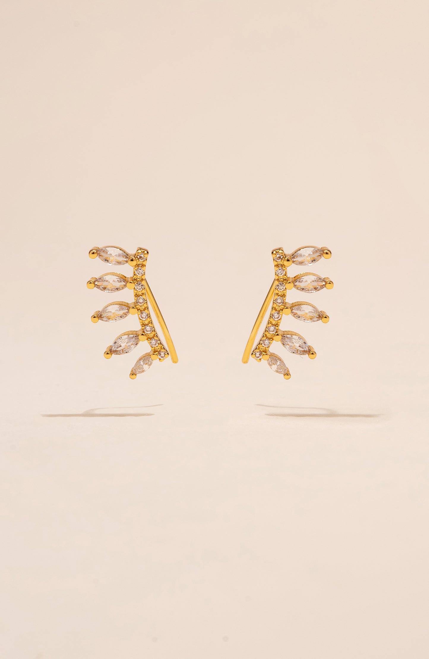 Rita Feather Cubic Zirconia Studs