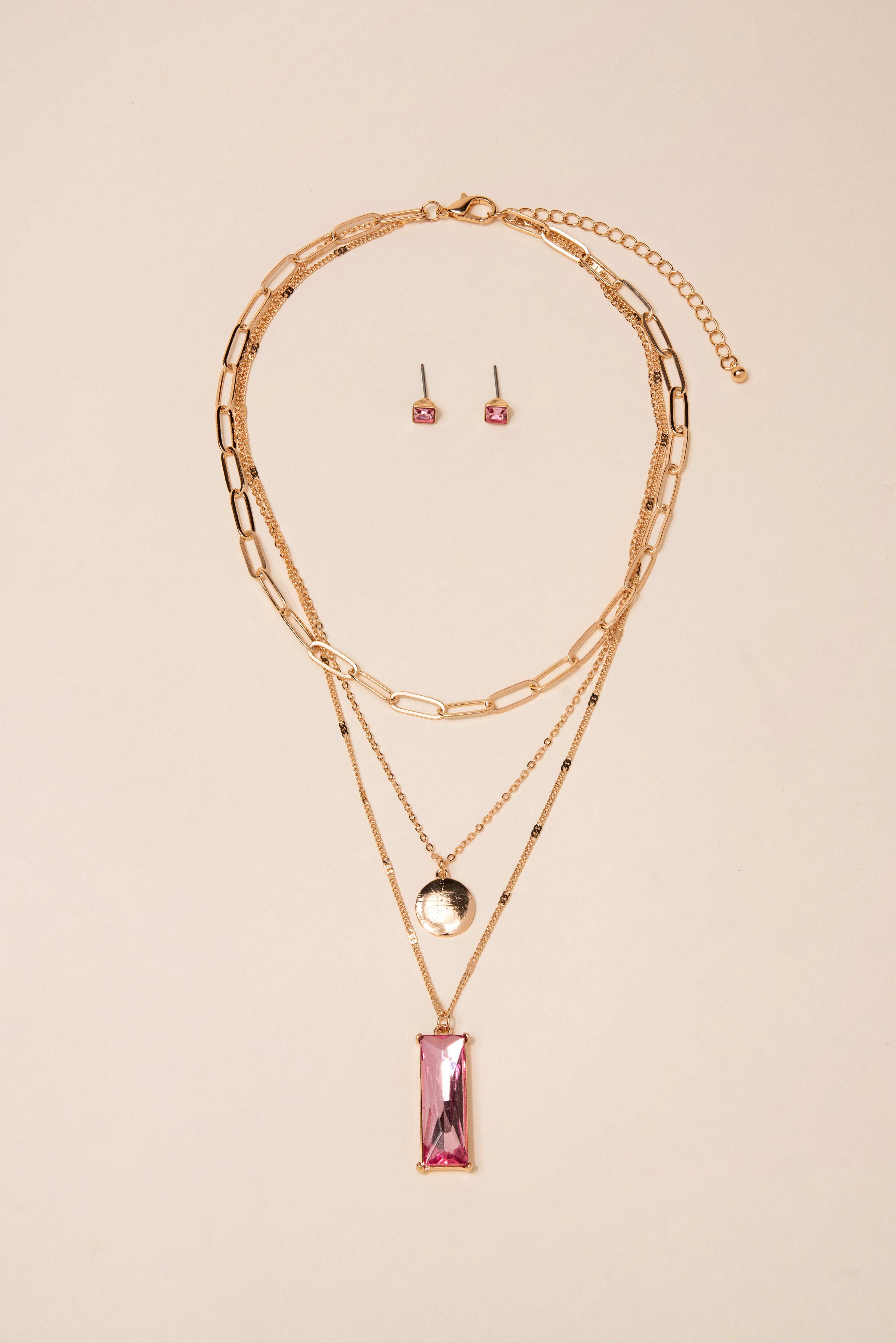 Layered Chain, Disk, and Stone Set