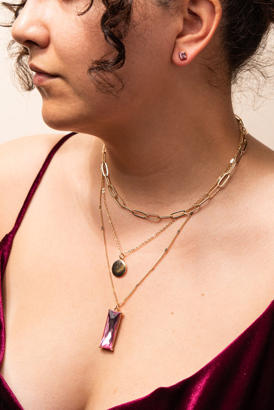 Layered Chain, Disk, and Stone Set