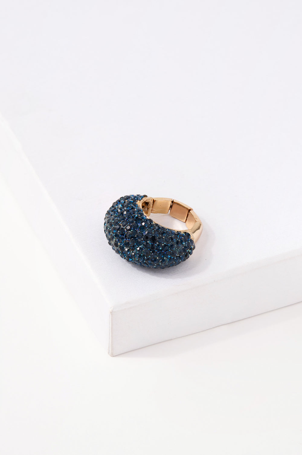 Kimia Rhinestone Cashew Ring