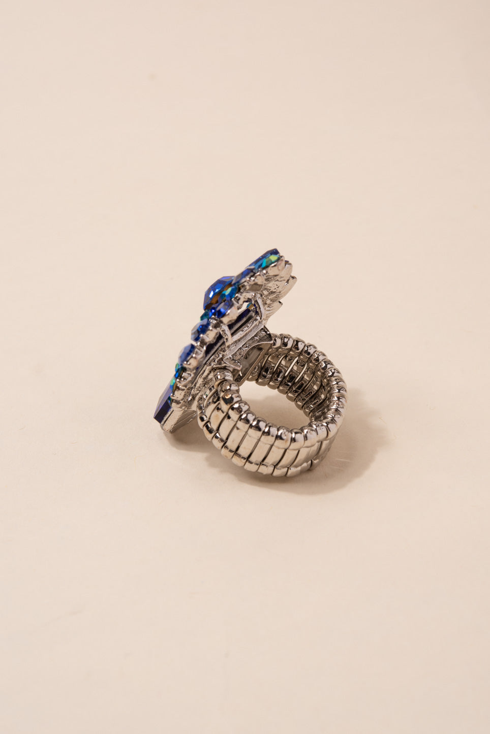 Calista Crown Rhinestone Stretch Ring
