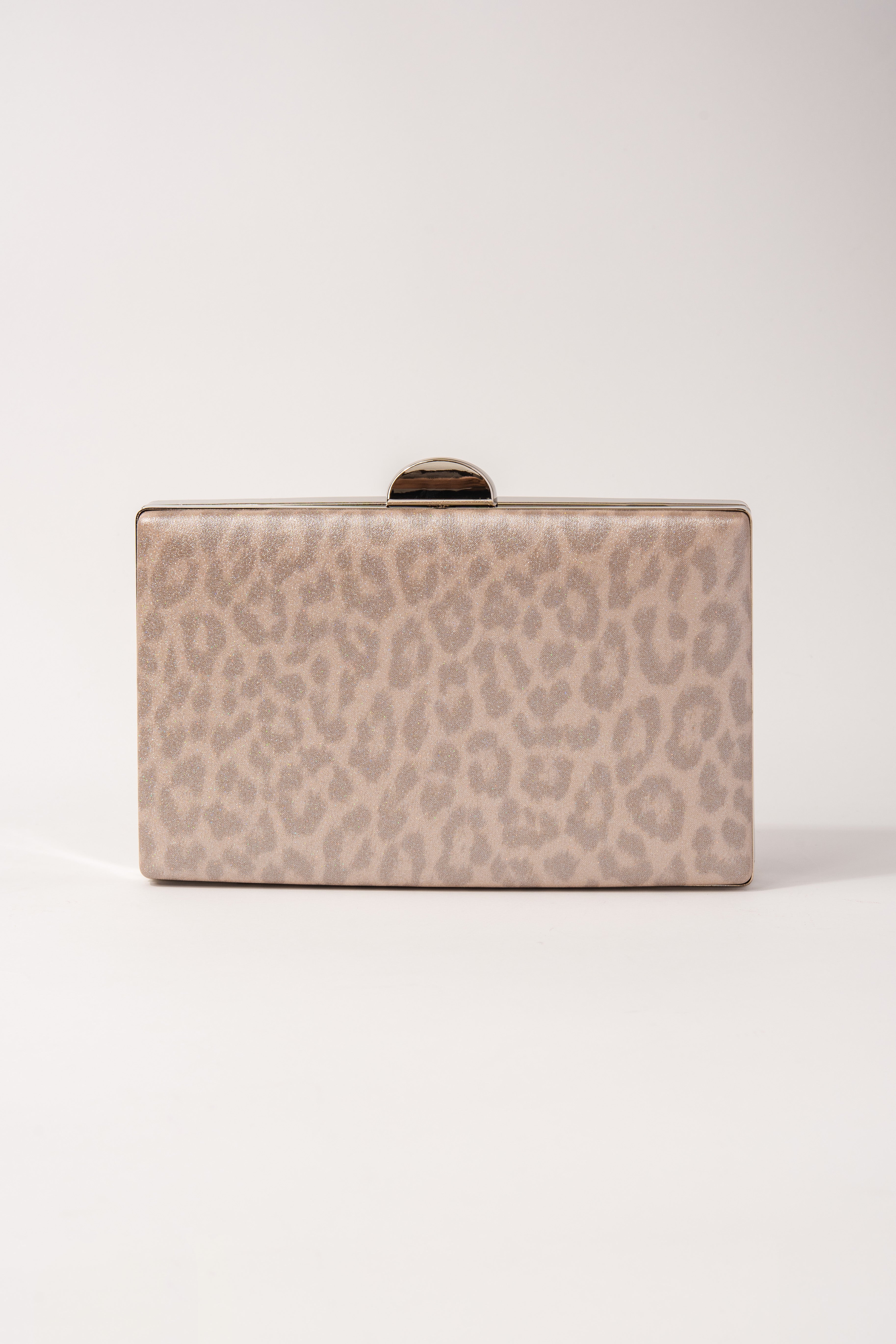 Leopard Print Clutch | Grey